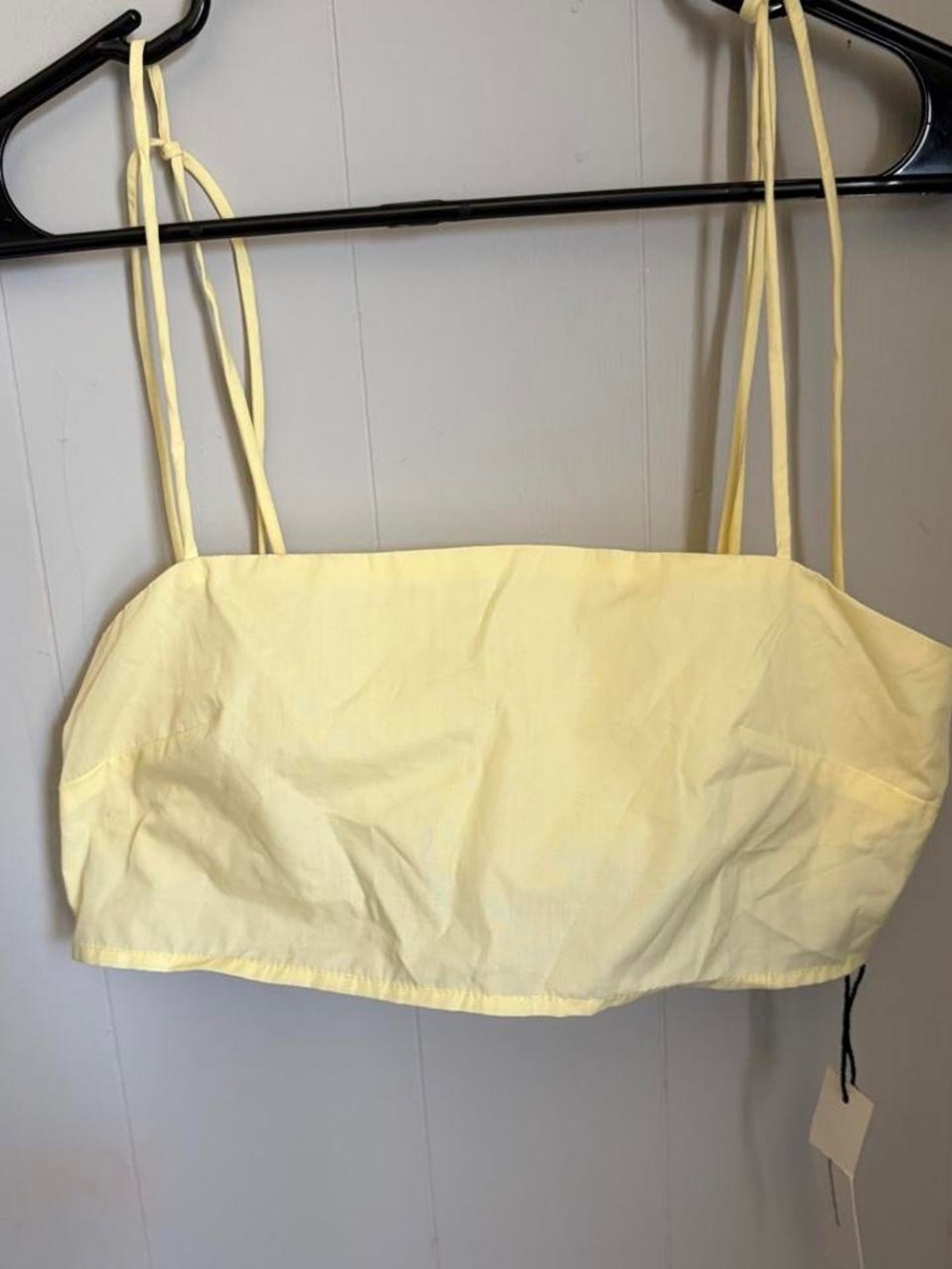 Commense Yellow Strappy Crop Top